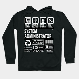 System Administrator - Multitasking Certified Job Item Hoodie